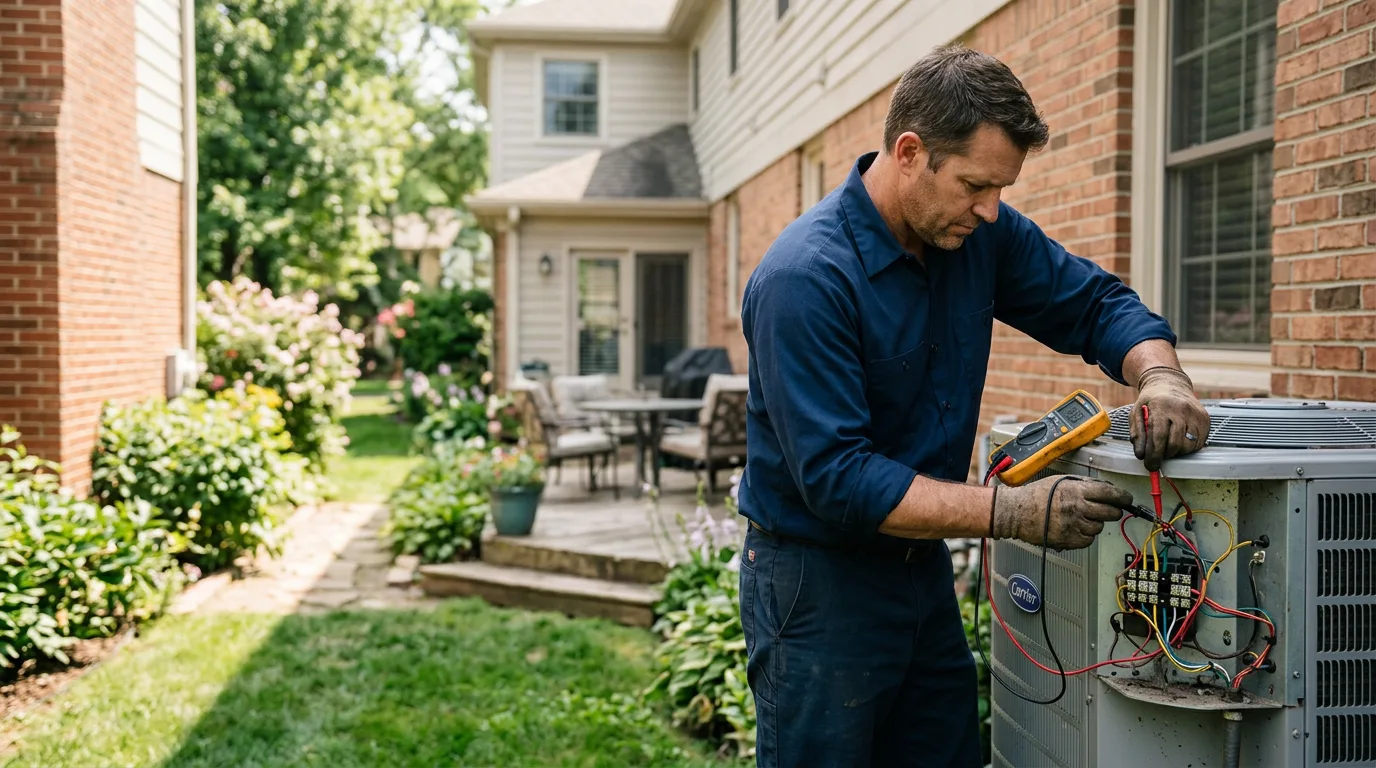 HVAC technician working near Topton, PA